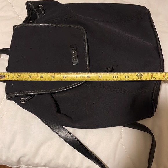 Coach microfiber with leather trim backpack - Picture 5 of 7